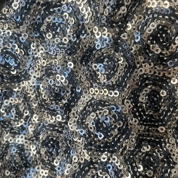 Slight A Line, Long Sleeve Sequin Dress, like new, very flattering! - Picture 6 of 8